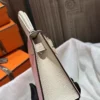 Taiwan Hermes Chevre Leather Mini Kelly 19CM 3Q Rose Sakura / I2 Nata Silver Hardware
