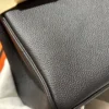 Handmade Hermes 89 Noir Birkin 30CM Togo Leather Silver Hardware