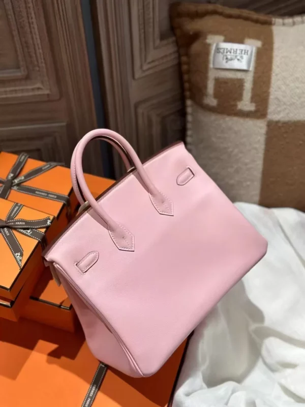 Hermes Shop Birkin 25CM 3Q Rose Sakura Swift Leather Silver Hardware