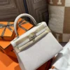 UK London Hermes 8L Beton Togo Leather Kelly 25CM Silver Hardware