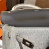 UK London Hermes 8L Beton Togo Leather Kelly 25CM Silver Hardware