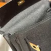 Hermes Shop Togo Leather Kelly 25CM 89 Noir Gold Hardware