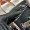 Hong Kong Hermes 89 Noir / 09 Mauve Pale Chevre Birkin 25CM Brush Silver Hardware