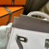 Full Handmade Hermes Swift Leather Kelly 25CM 09 Mauve Pale Silver Hardware