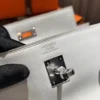 Canada Toronto Hermes Kelly Moove M4 Gris Pale Swift Leather Silver Hardware