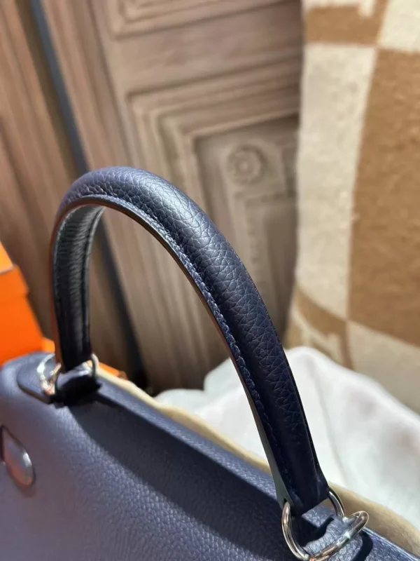 Canada Ottawa Togo Leather 2Z Blue Nuit Kelly 28CM Silver Hardware