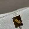 Handmade Kelly Sellier 28CM Epsom Leather 10 Craie Gold Hardware
