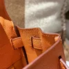 Full Handmade Togo Leather Kelly 28CM 93 Orange Gold Hardware
