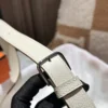 New Arrival Hermes Epsom Leather Della Mini 19CM 10 Craie Silver Hardware