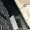 Full Handmade Hermes 89 Noir Kelly Pochette 22CM Matte Crocodile Silver Hardware