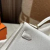Taiwan Hermes Mini Kelly 19CM Epsom Leather M4 Gris Pale Gold Hardware