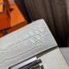 Special Order Hermes Verrou Mini 17CM 8L Beton Chevre / Matte Crocodile Silver Hardware
