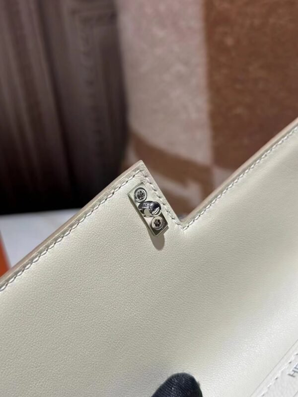 Special Order Hermes Verrou Mini 17CM 8L Beton Chevre / Matte Crocodile Silver Hardware