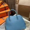 UAE Dubai Hermes Bolide 25CM Evercolor D2 Blue Jean Silver Hardware