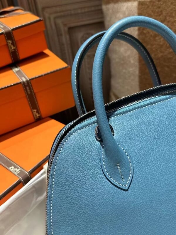 UAE Dubai Hermes Bolide 25CM Evercolor D2 Blue Jean Silver Hardware
