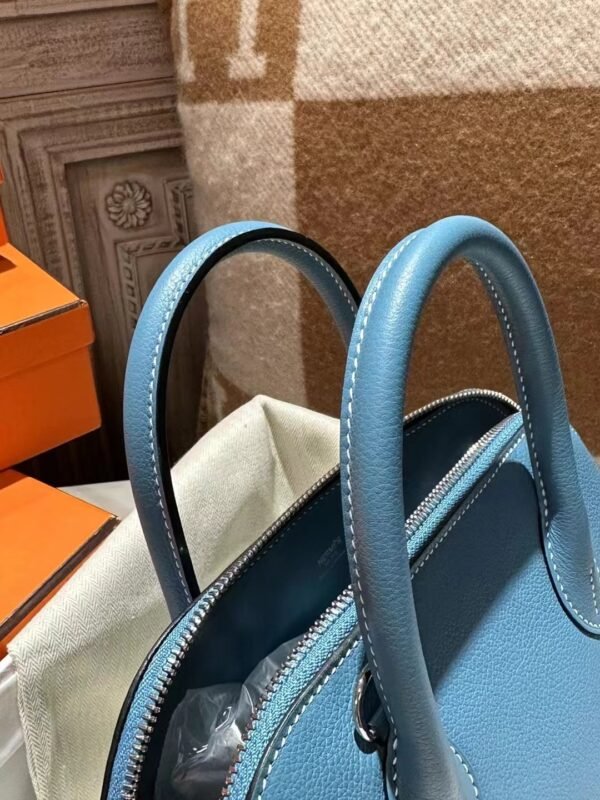 UAE Dubai Hermes Bolide 25CM Evercolor D2 Blue Jean Silver Hardware