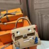Russia Hermes Epsom Kelly Doll Picto 4B Biscuit / 0F Blue Frida/ 0E Rose Texas Silver Hardware