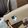 Russia Hermes Epsom Kelly Doll Picto 4B Biscuit / 0F Blue Frida/ 0E Rose Texas Silver Hardware