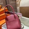 USA New York Hermes Lindy 26CM TC Leather K1 Rouge Grenate Gold Hardware