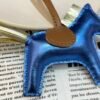 New 187 Factory Rodeo Bag Charms Nebula Lambskin Blue / Gold
