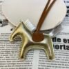 Australia Sydney 187 Factory Rodeo Bag Charm Gold / Silver Lambskin