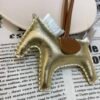 Australia Sydney 187 Factory Rodeo Bag Charm Gold / Silver Lambskin