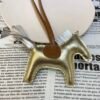 Australia Sydney 187 Factory Rodeo Bag Charm Gold / Silver Lambskin