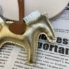 Australia Sydney 187 Factory Rodeo Bag Charm Gold / Silver Lambskin