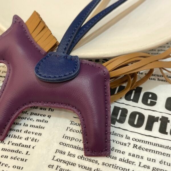 Handmade 187 Factory Rodeo Bag Charms Lambskin 167 Violet / Sesame