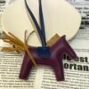Handmade 187 Factory Rodeo Bag Charms Lambskin 167 Violet / Sesame