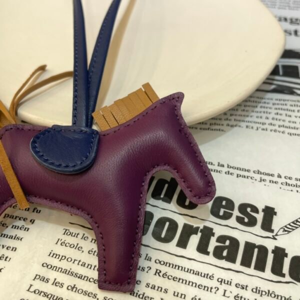 Handmade 187 Factory Rodeo Bag Charms Lambskin 167 Violet / Sesame