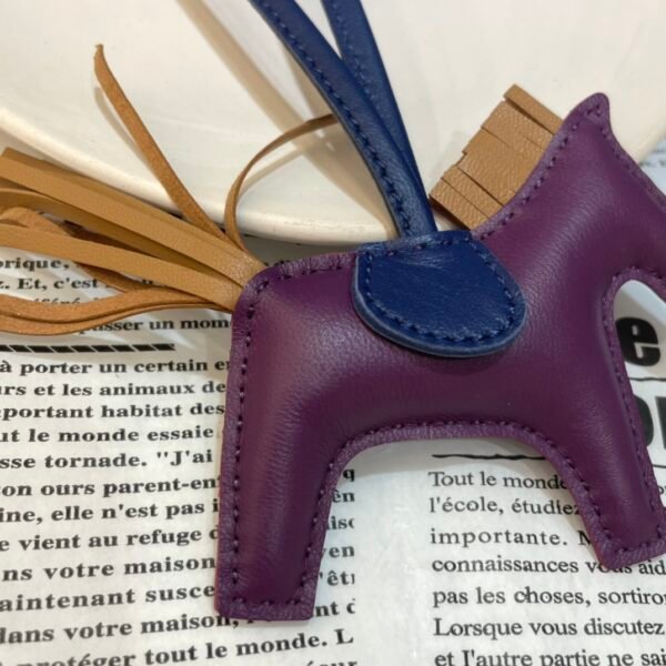Handmade 187 Factory Rodeo Bag Charms Lambskin 167 Violet / Sesame