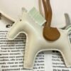 187 Factory Rodeo Bag Charms Pictures Lambskin Craie / Vert Fizz