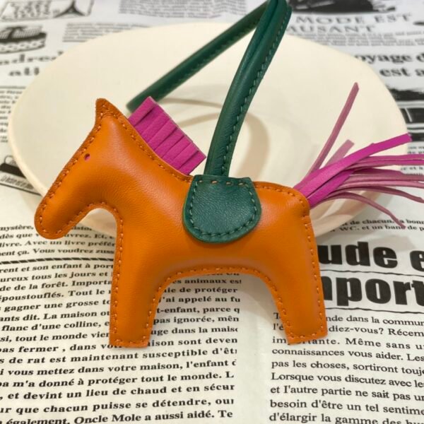 UAE Dubai 187 Factory Rodeo Charms Orange / Fuschia Lambskin