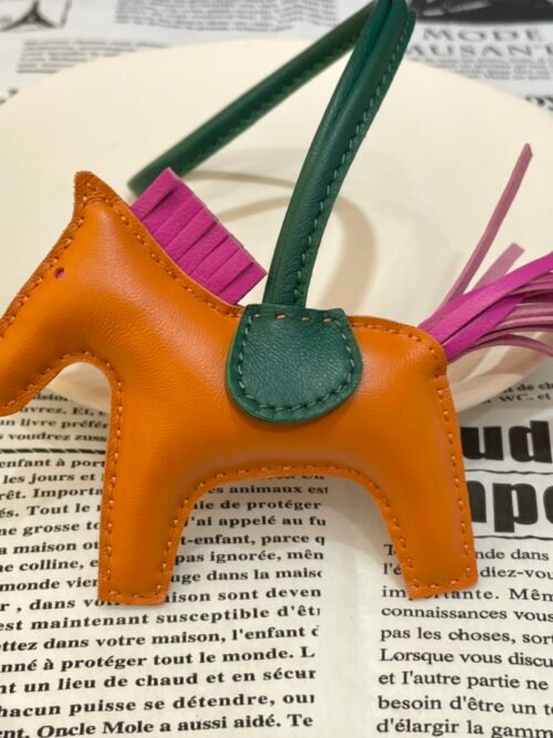 UAE Dubai 187 Factory Rodeo Charms Orange / Fuschia Lambskin