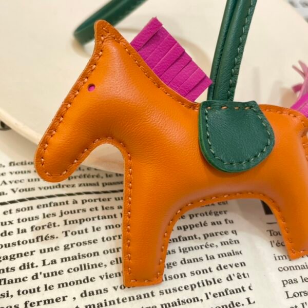 UAE Dubai 187 Factory Rodeo Charms Orange / Fuschia Lambskin