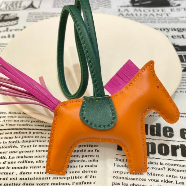 UAE Dubai 187 Factory Rodeo Charms Orange / Fuschia Lambskin