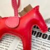 Full Handmade 187 Factory Rodeo Bag Charms Rouge Casaque / Gold Lambskin