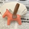Singapore Kuala Lumpur 187 Factory Lambskin Rose Crevette / Chalk White Rodeo Bag Charms
