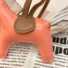 Singapore Kuala Lumpur 187 Factory Lambskin Rose Crevette / Chalk White Rodeo Bag Charms
