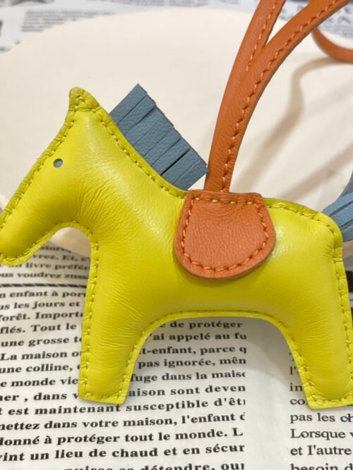 Canada Toronto 187 Factory Rodeo Charms Lambskin Lime / Blue Atoll