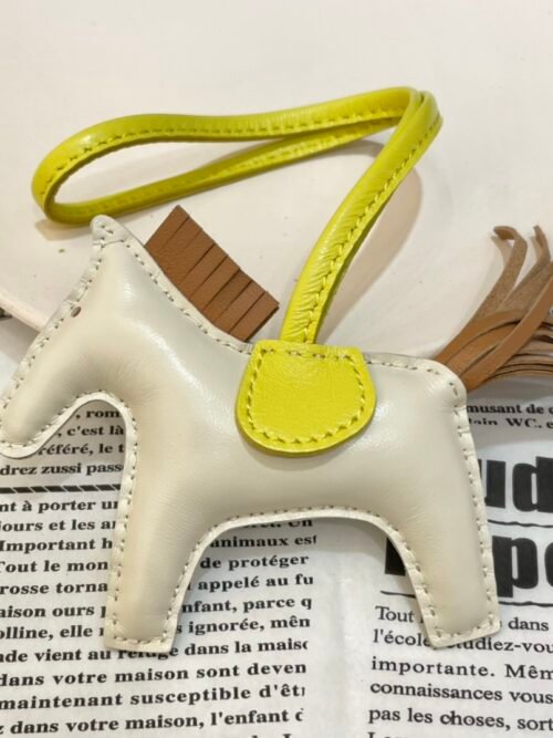 USA Los Angeles 187 Factory Rodeo Bag Charm No.150 Lambskin Craie/ Sesame