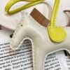 USA Los Angeles 187 Factory Rodeo Bag Charm No.150 Lambskin Craie/ Sesame