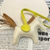USA Los Angeles 187 Factory Rodeo Bag Charm No.150 Lambskin Craie/ Sesame