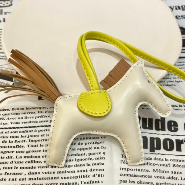 USA Los Angeles 187 Factory Rodeo Bag Charm No.150 Lambskin Craie/ Sesame