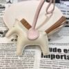 Singapore Kuala Lumpur 187 Factory Rodeo Bag Charm Lambskin Craie/ Sesame B No.151