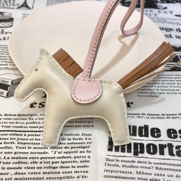 Singapore Kuala Lumpur 187 Factory Rodeo Bag Charm Lambskin Craie/ Sesame B No.151