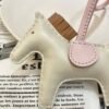 Singapore Kuala Lumpur 187 Factory Rodeo Bag Charm Lambskin Craie/ Sesame B No.151