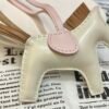 Singapore Kuala Lumpur 187 Factory Rodeo Bag Charm Lambskin Craie/ Sesame B No.151