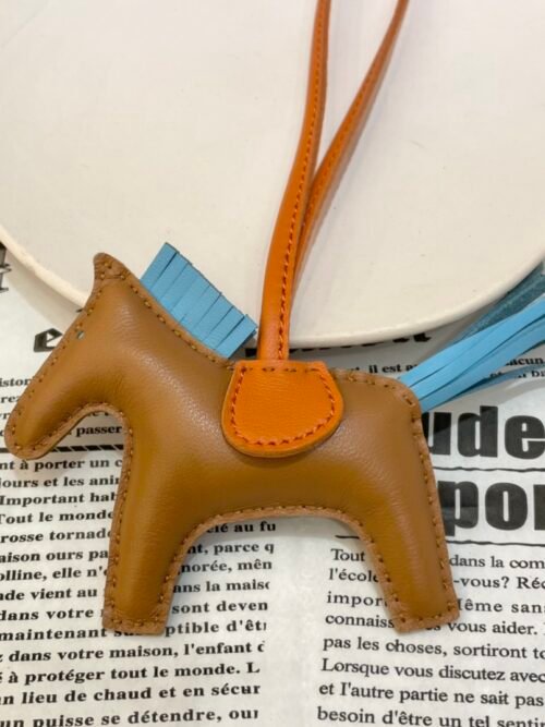 187 Factory Rodeo Bag Charm Pictures No.146 Seame / Blue Atoll Lambskin